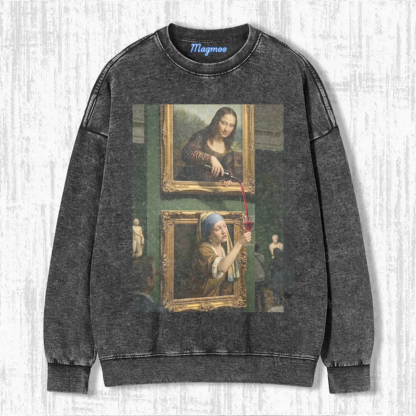 Magmoo Mona & The Wine Pearl Girl Washed T-shirt