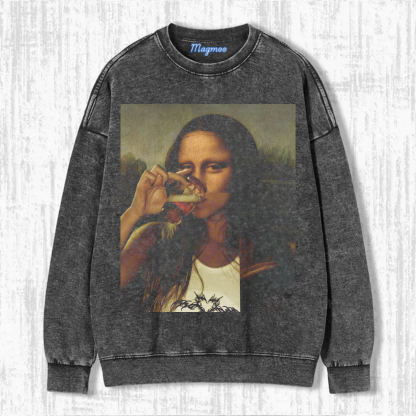 Magmoo Drinking Mona Lisa T-shirt