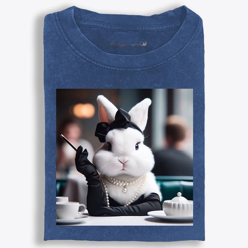 Pearl Bunny · Tea Break Retro Washed T-Shirt