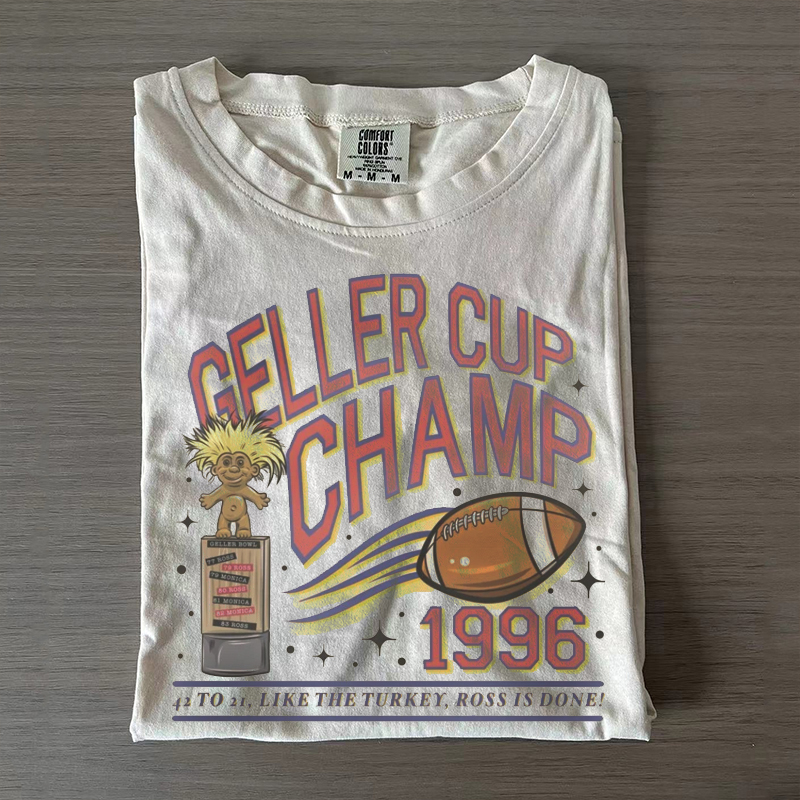 Geller Bowl 90s Nostalgia T-shirt-Magmoo