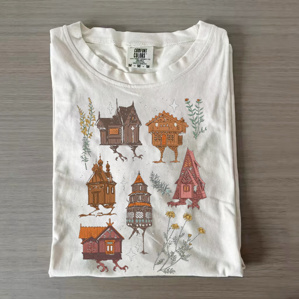 Baba Yaga Houses Witchy T-shirt