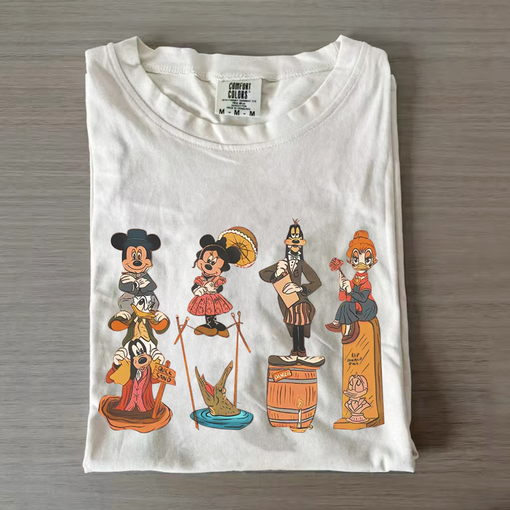 Vintage Mouse And Friends Happy Halloween T-shirt-Magmoo