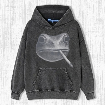 Funny Smoking Frog Meme Shirt-Magmoo