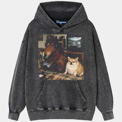 Magmoo Gaming Horse & Chihuahua T-shirt