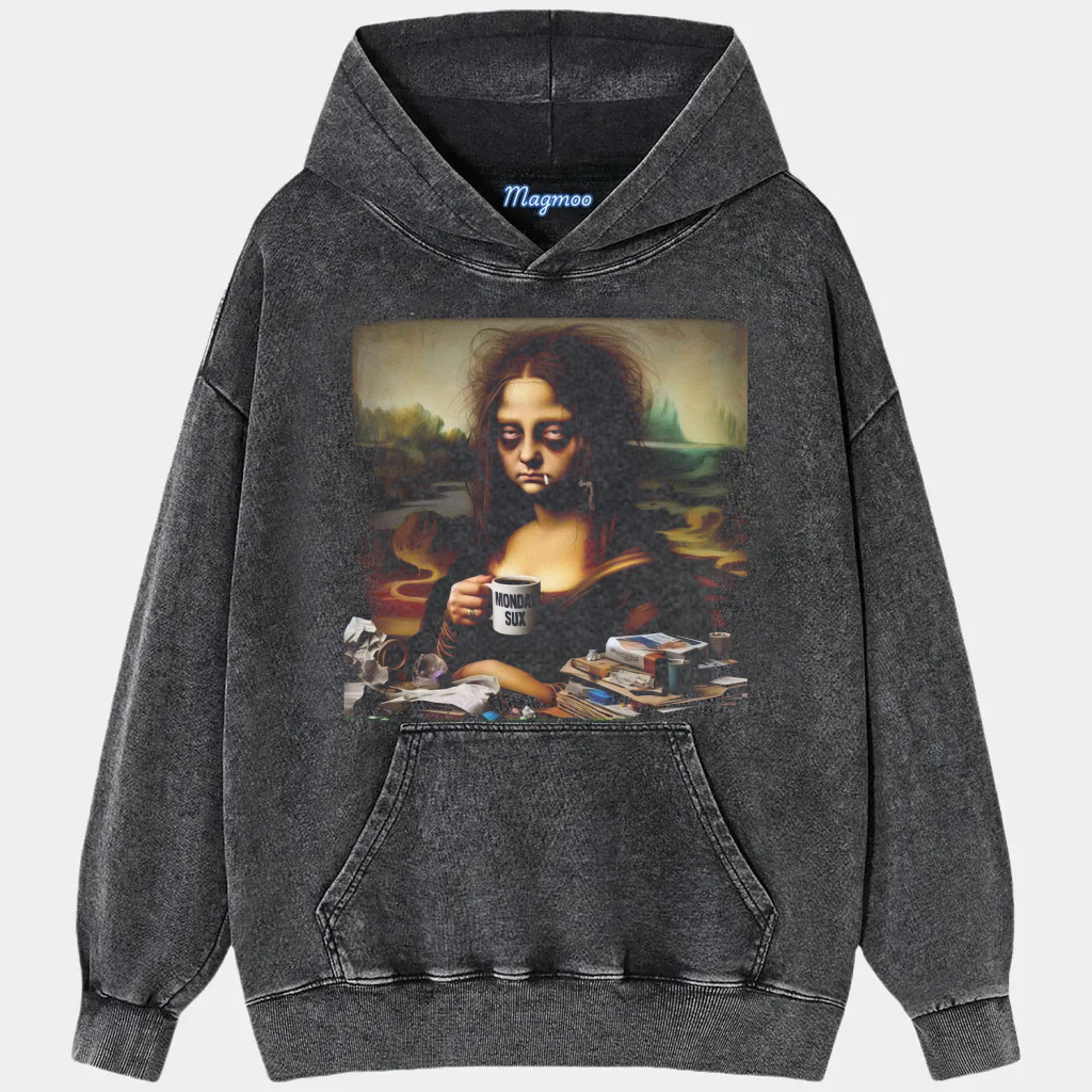 Magmoo Monday Sux Mona Lisa T-shirt