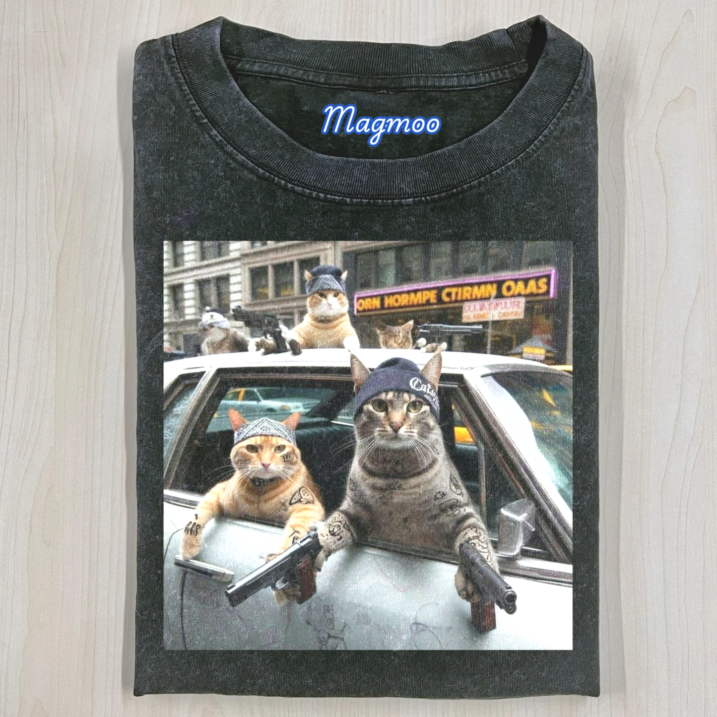 Retro Style Funny Cat Shirt/Sweatshirt/Hoodie-Magmoo