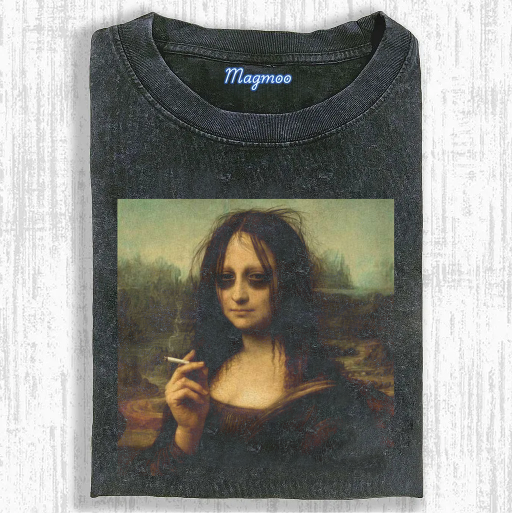 Magmoo Smoker Mona Lisa T-shirt