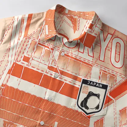 Magmoo Tokyo Street Corner Japanese Button-up Shirt