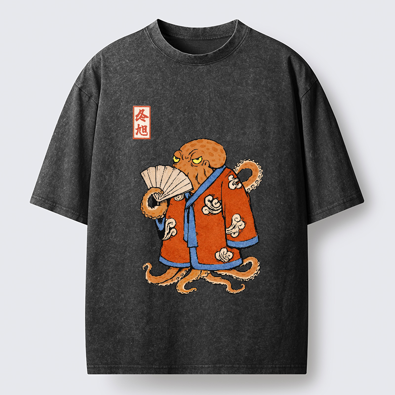 Magmoo The Octopus Duelist Washed T-Shirt