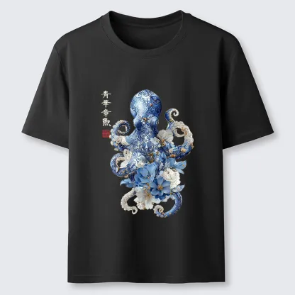 Magmoo Porcelain Blossom Octopus Classic T-Shirt