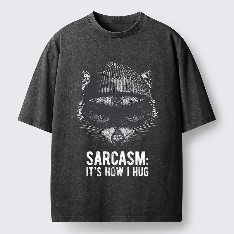 Magmoo Raccoon's Sarcasm Washed T-Shirt