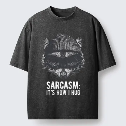 Magmoo Raccoon's Sarcasm Washed T-Shirt