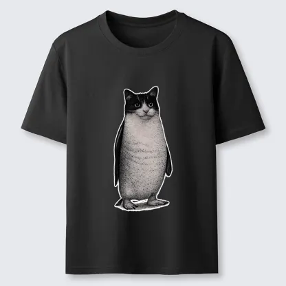 Magmoo Penguin Cat Classic T-Shirt-Magmoo
