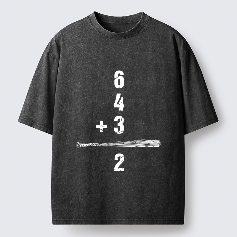 Magmoo Baseball Double Kill Washed T-Shirt-Magmoo