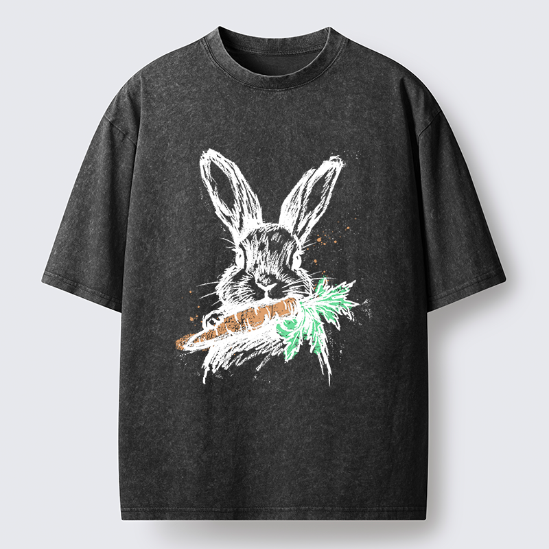 Magmoo Easter Bunny Washed T-Shirt-Magmoo