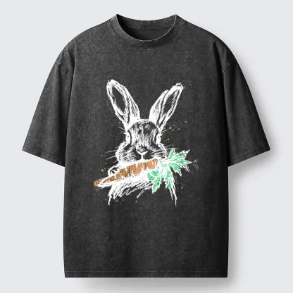 Magmoo Easter Bunny Washed T-Shirt-Magmoo