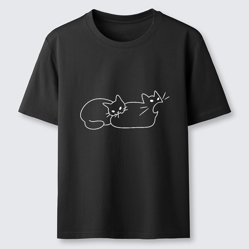 Magmoo Cat Bites Cat Classic T-Shirt-Magmoo