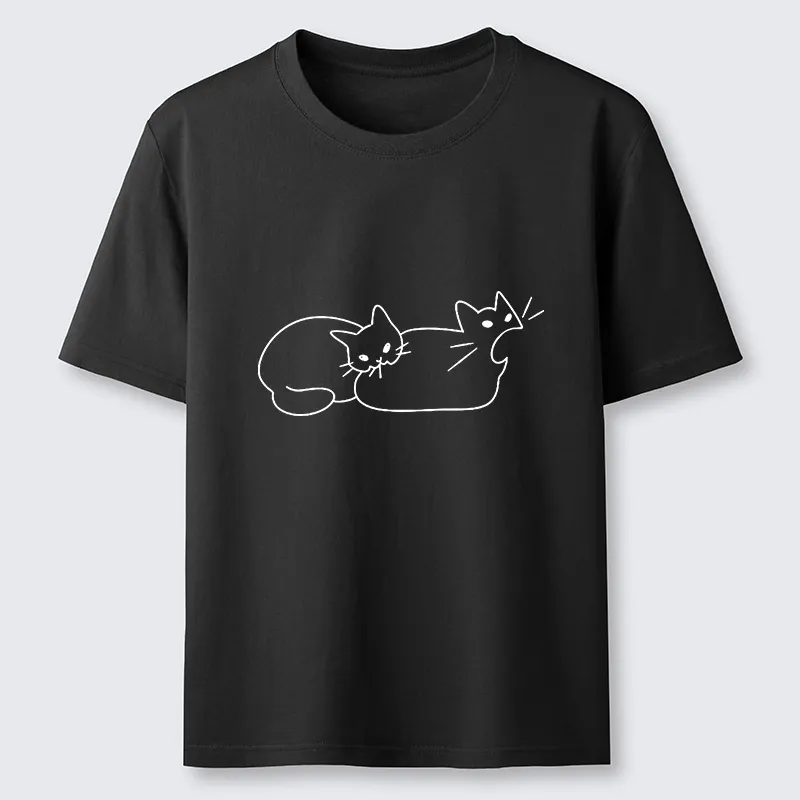 Magmoo Cat Bites Cat Classic T-Shirt-Magmoo