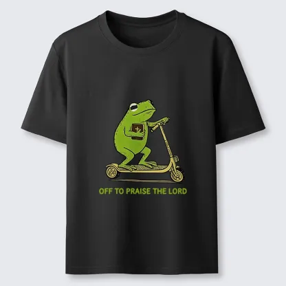 Magmoo Frog Went To Praise God Classic T-Shirt-Magmoo