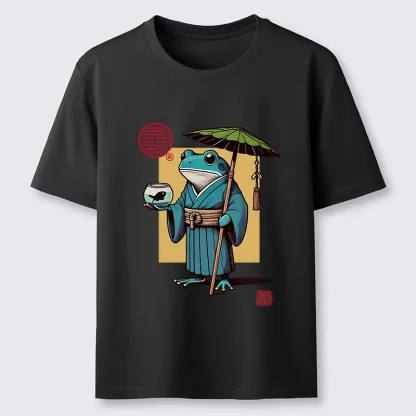 Magmoo Green Frog Samurai Classic T-Shirt-Magmoo