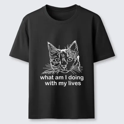 Magmoo Confused Cat Life Reflection Classic T-Shirt