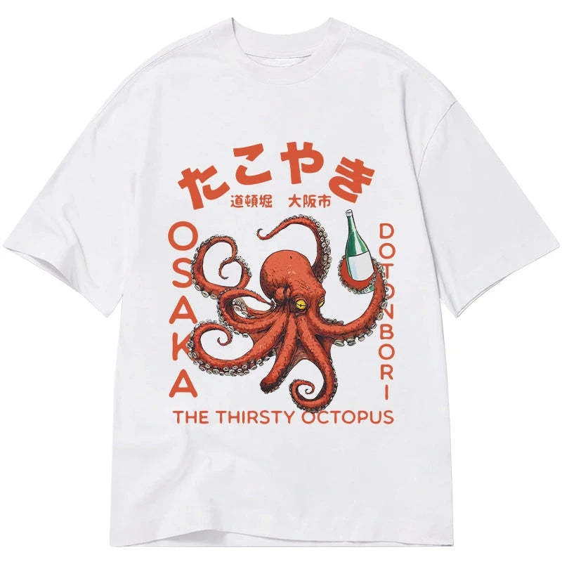 Magmoo Octopus Drinks Soju Classic T-Shirt