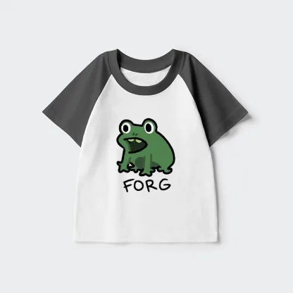 Magmoo Funny Forg Japan Kids Raglan T-shirt