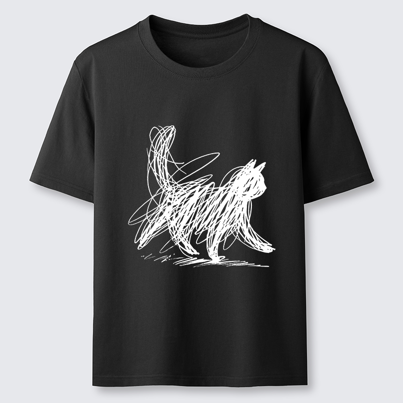Magmoo Minimalist Cat Art Classic T-Shirt