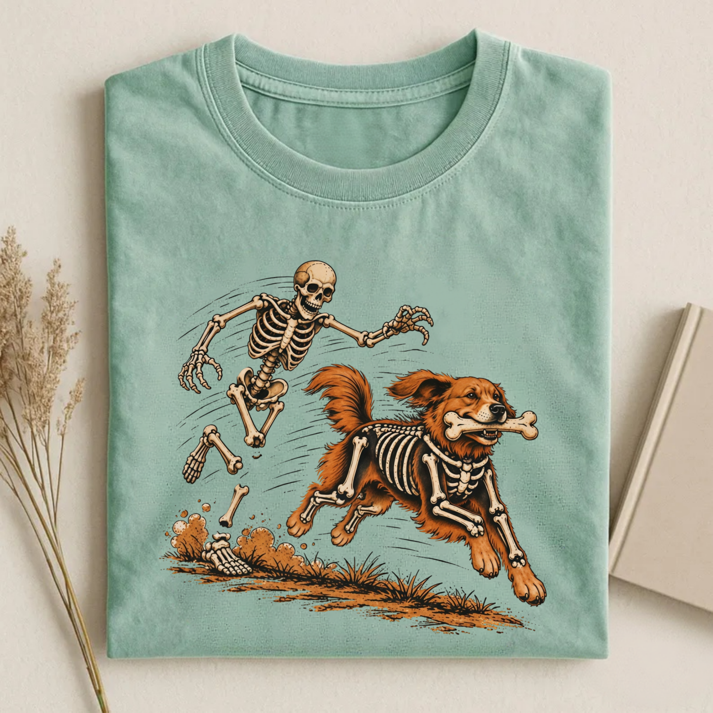 Magmoo Skeleton Dog T-shirt