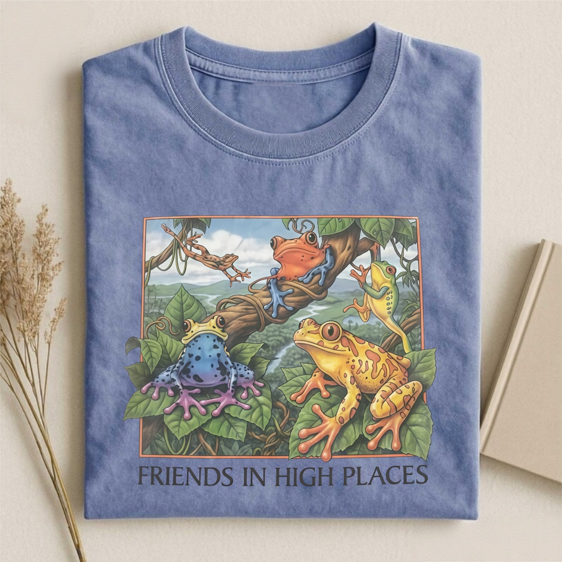 Magmoo Friends In High Places Frog 90s T-shirt