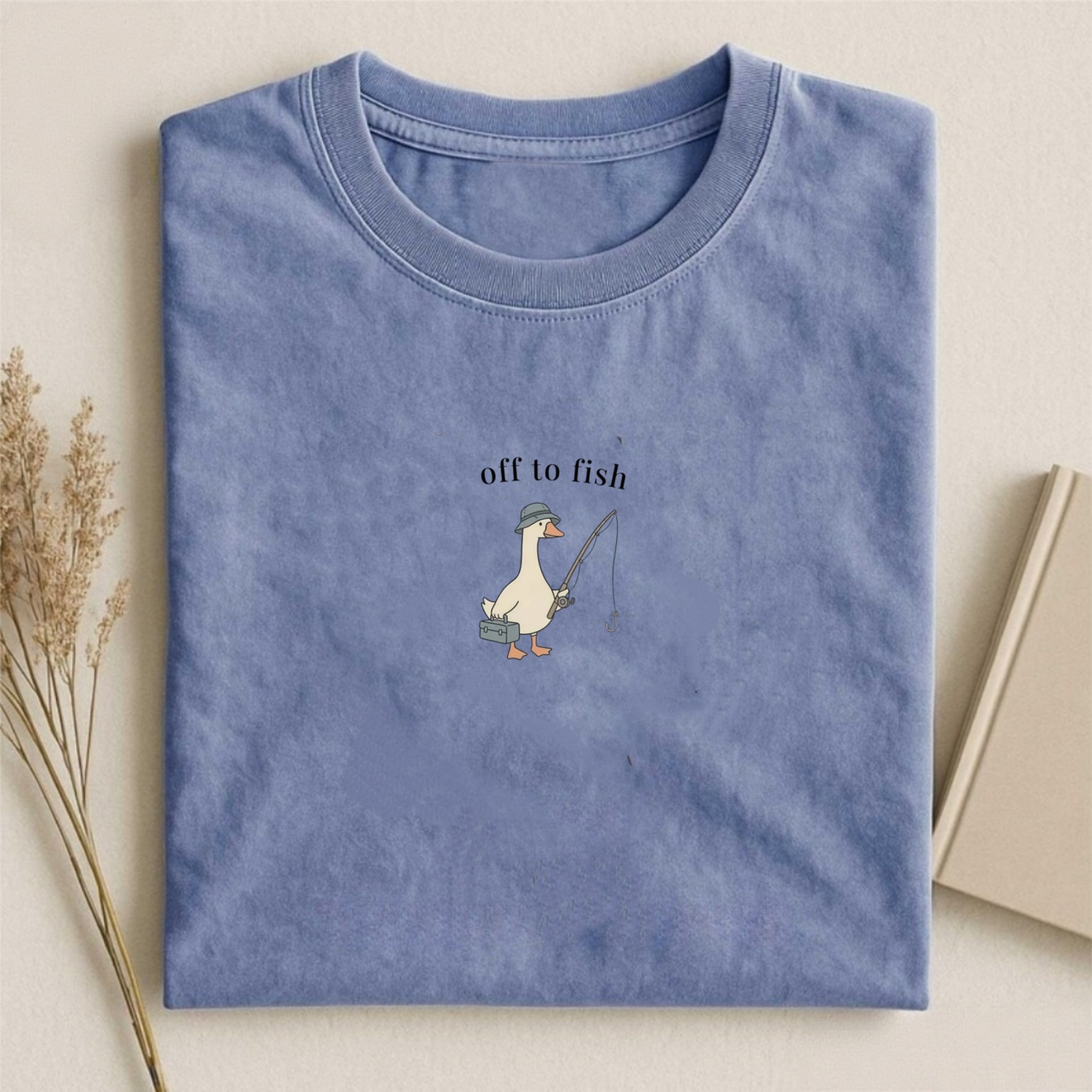 Magmoo Funny Fishing Goose T-shirt