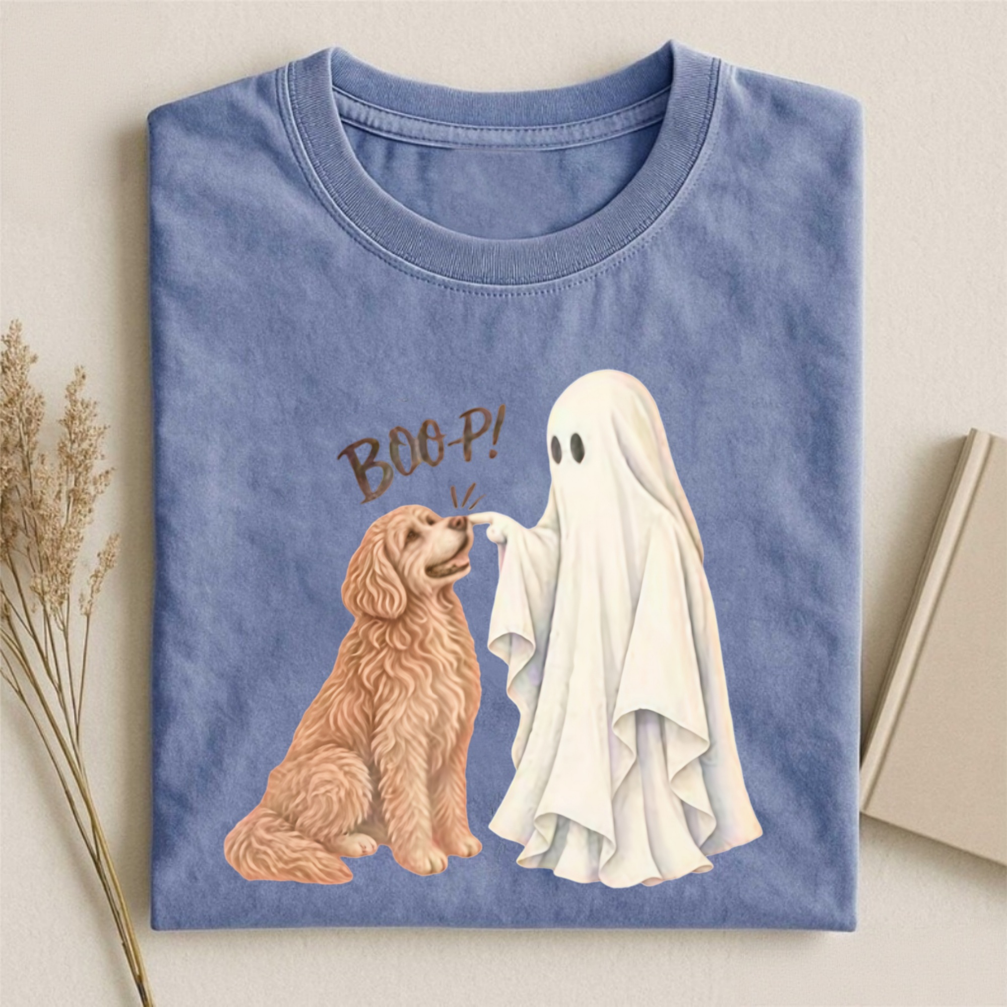Magmoo LT Brn Goldendoodle Boop T-shirt