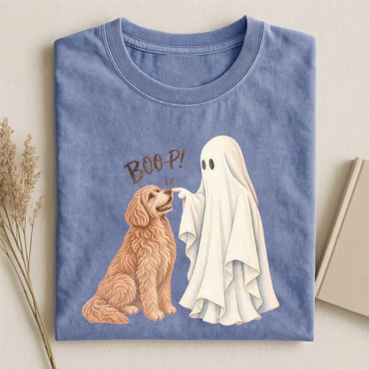 Magmoo LT Brn Goldendoodle Boop T-shirt