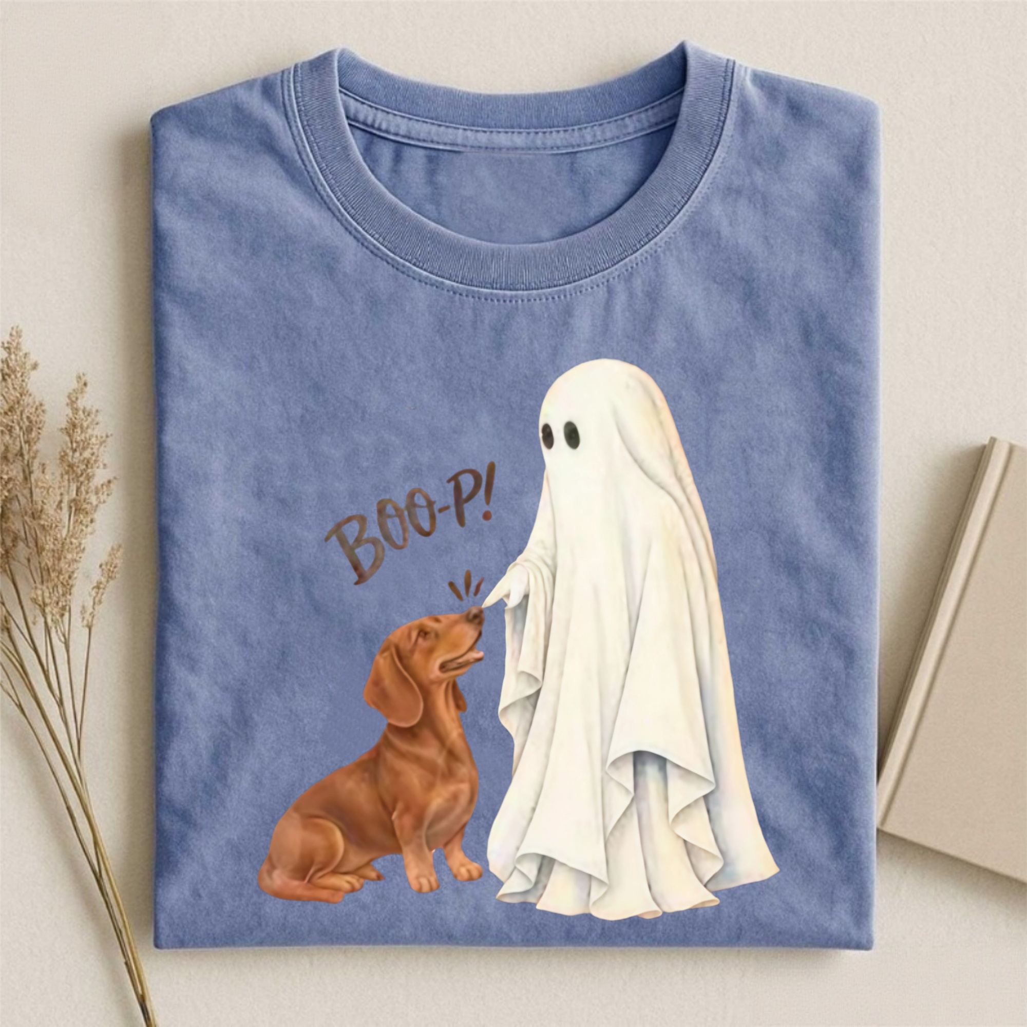 Magmoo Red Dachshund Boop T-shirt