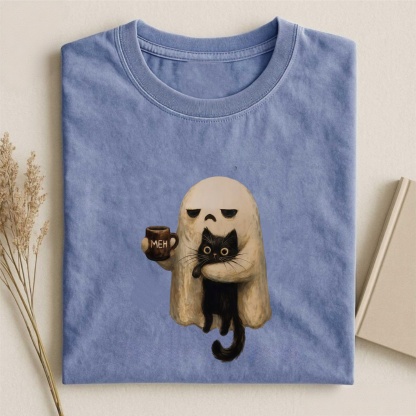 Magmoo Spooky Black Cat Graphic T-shirt
