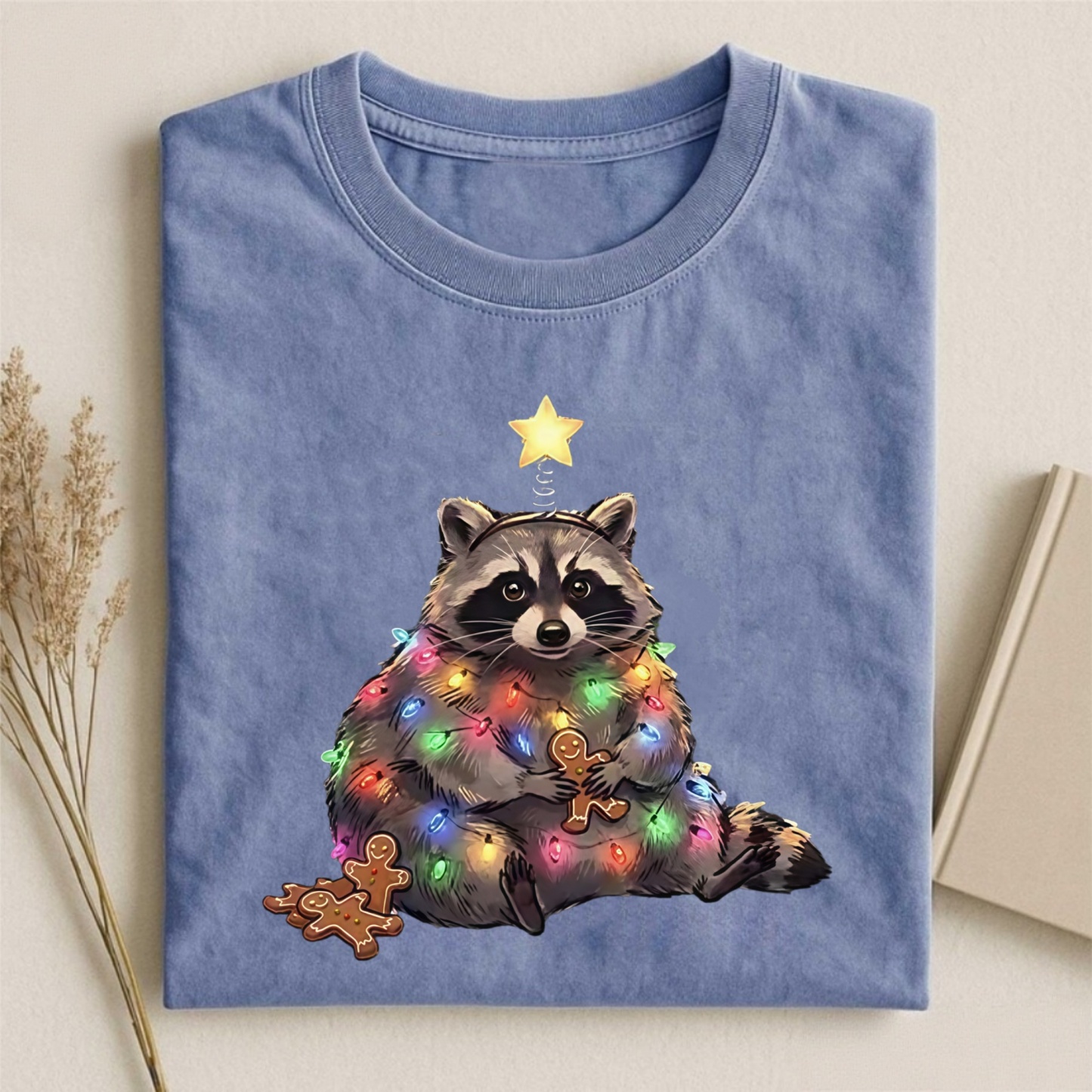 Magmoo Christmas Raccoon Funny Meme T-shirt