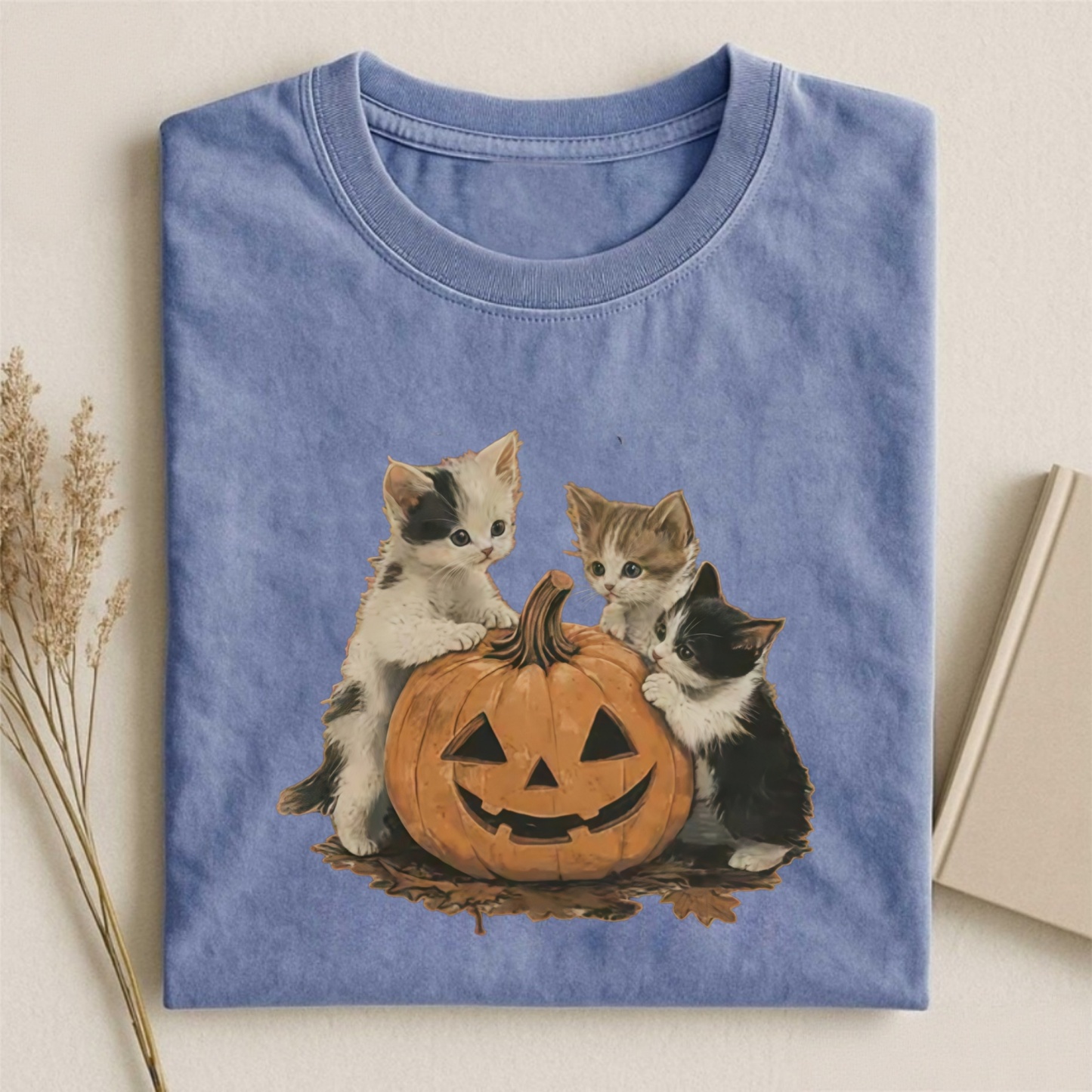 Magmoo Vintage 90s Cat Halloween T-shirt