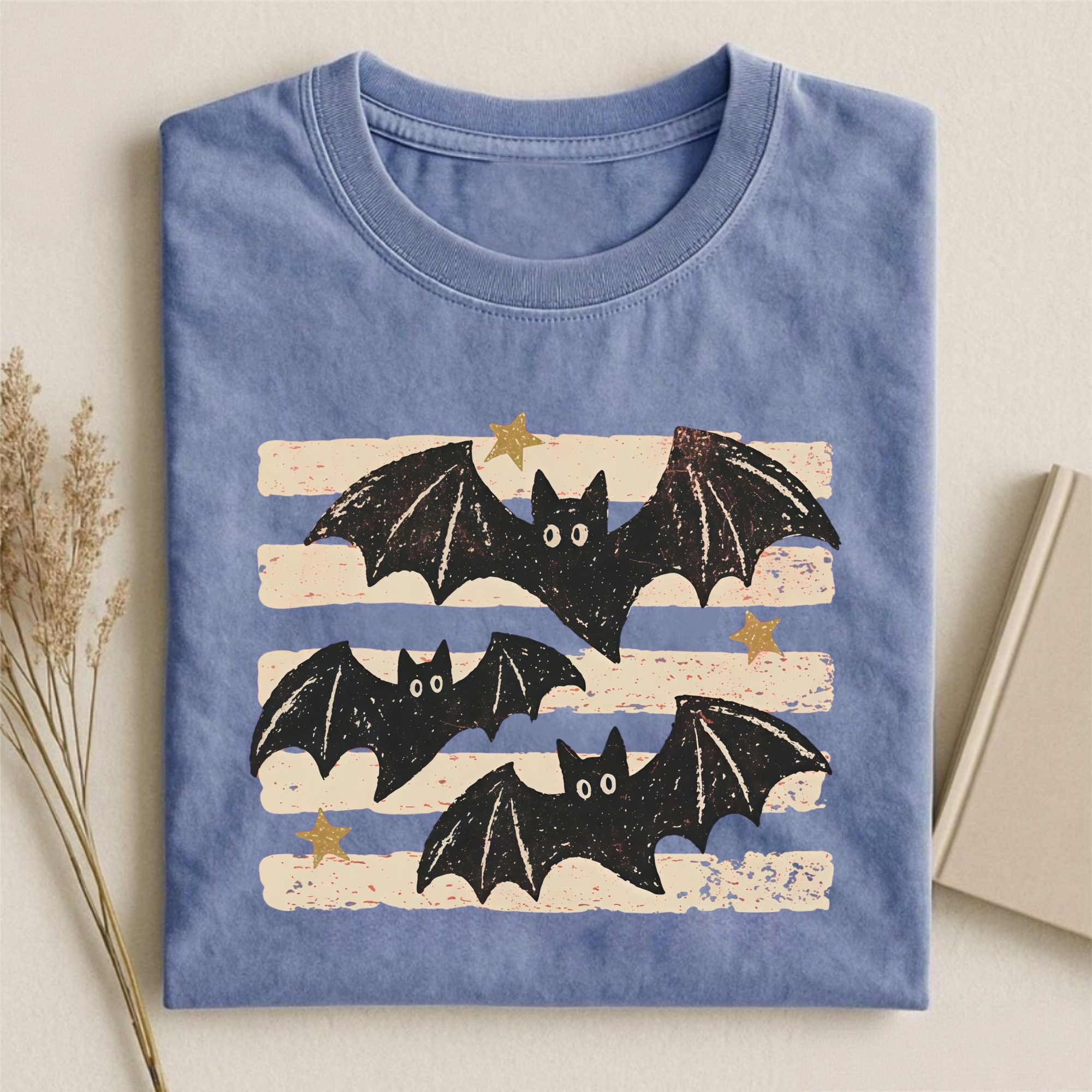 Magmoo Vintage Bat Halloween T-shirt