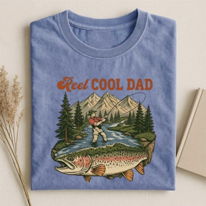 Magmoo Vintage Reel Cool Dad T-shirt