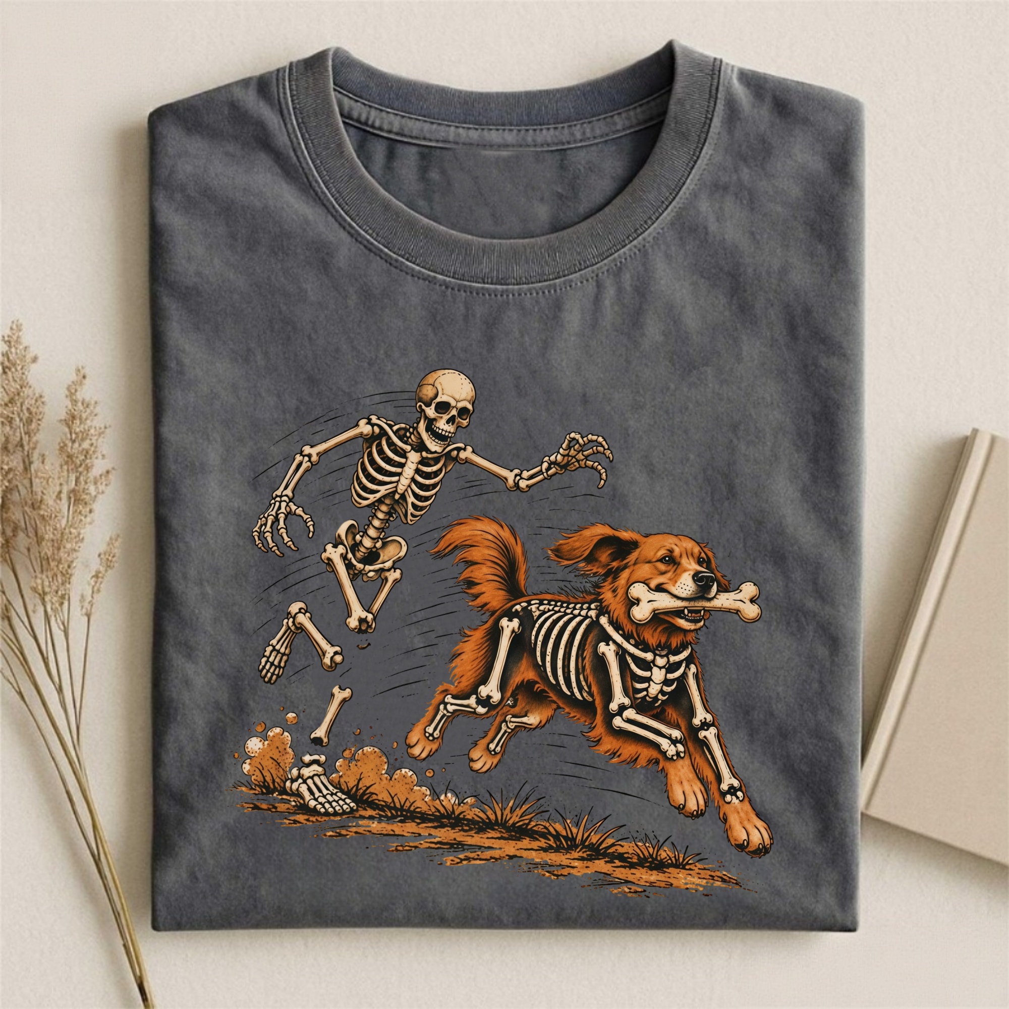 Magmoo Skeleton Dog T-shirt