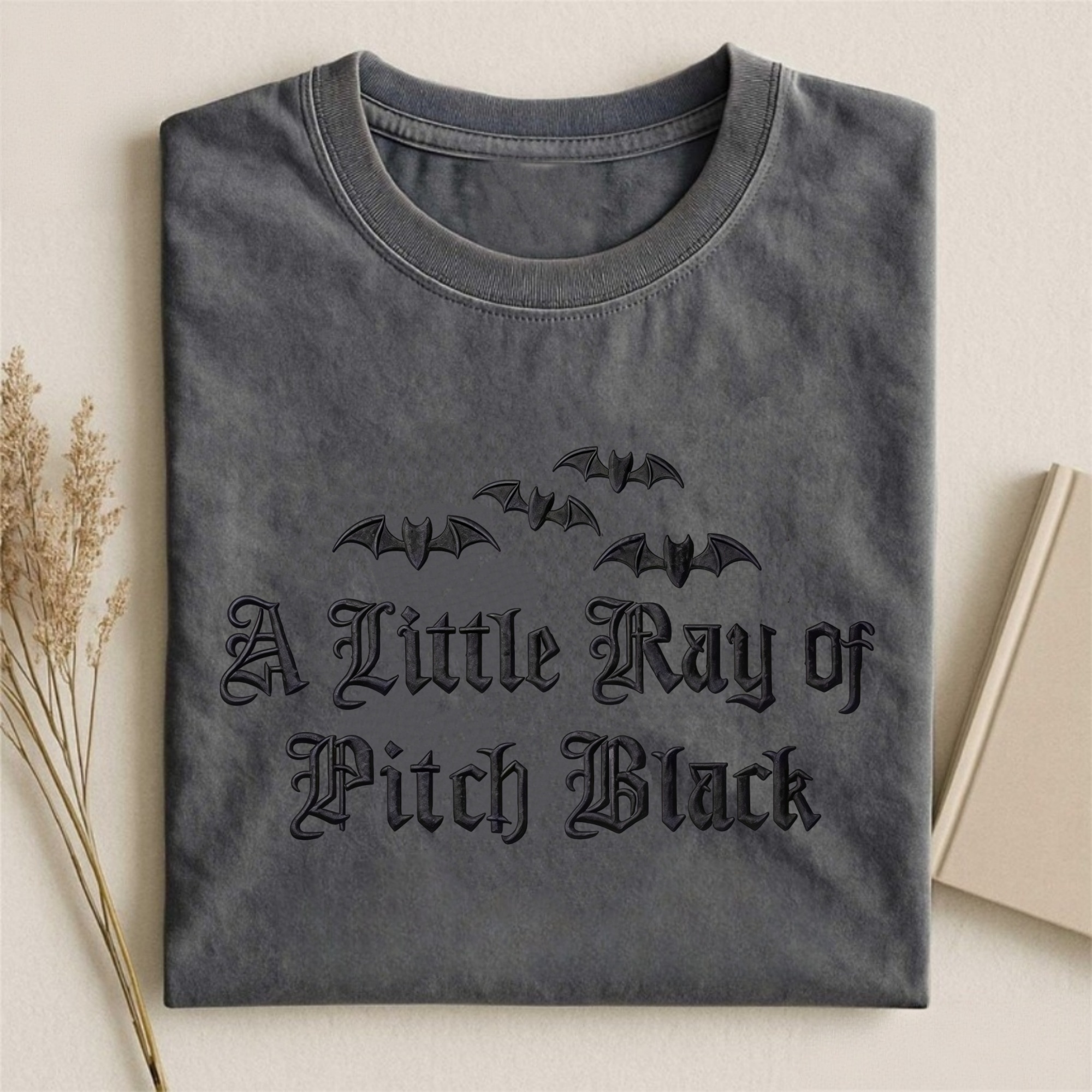 Magmoo A Little Ray of Pitch Black Gothic Halloween T-shirt