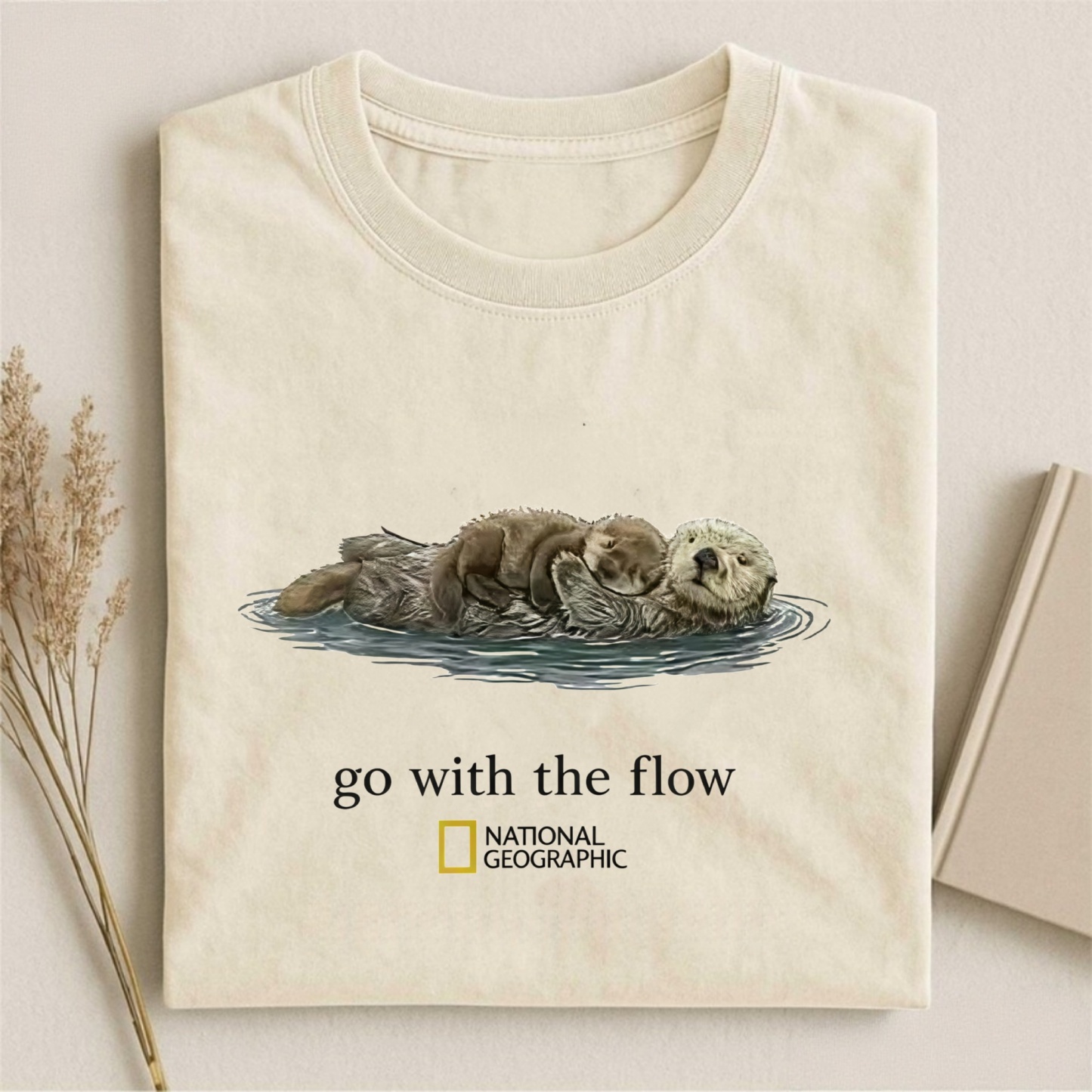 Magmoo Go With The Flow Otter Nature T-shirt