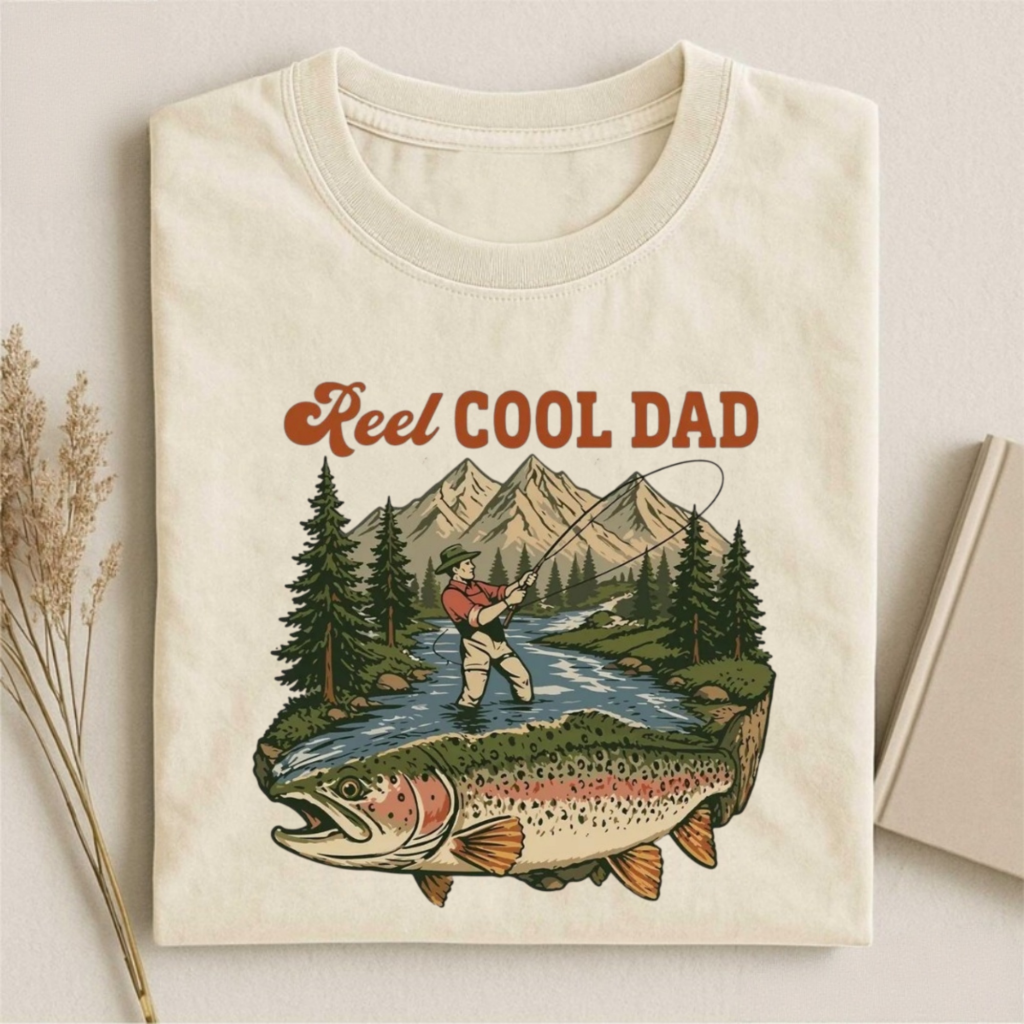 Magmoo Vintage Reel Cool Dad T-shirt