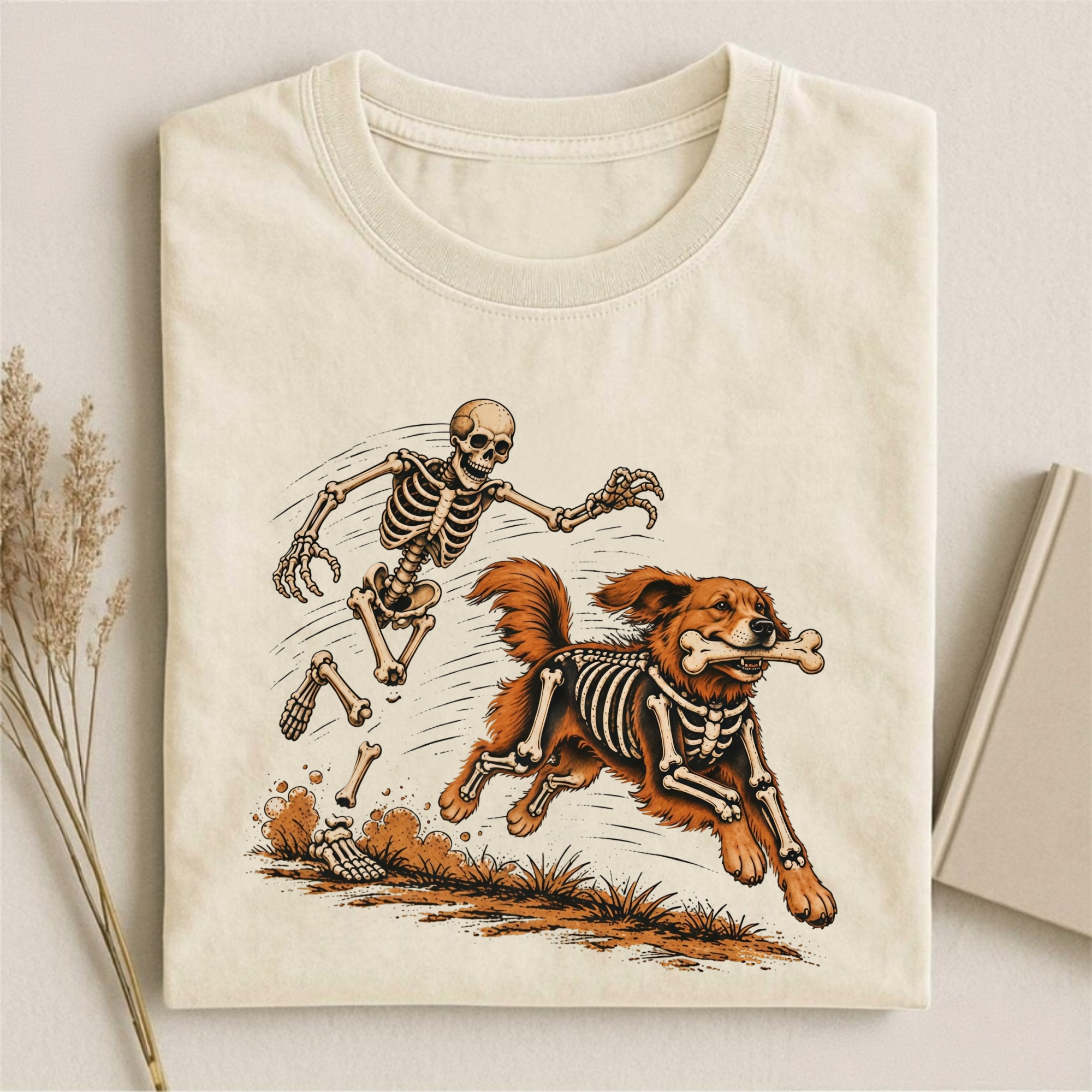 Magmoo Skeleton Dog T-shirt
