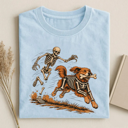 Magmoo Skeleton Dog T-shirt