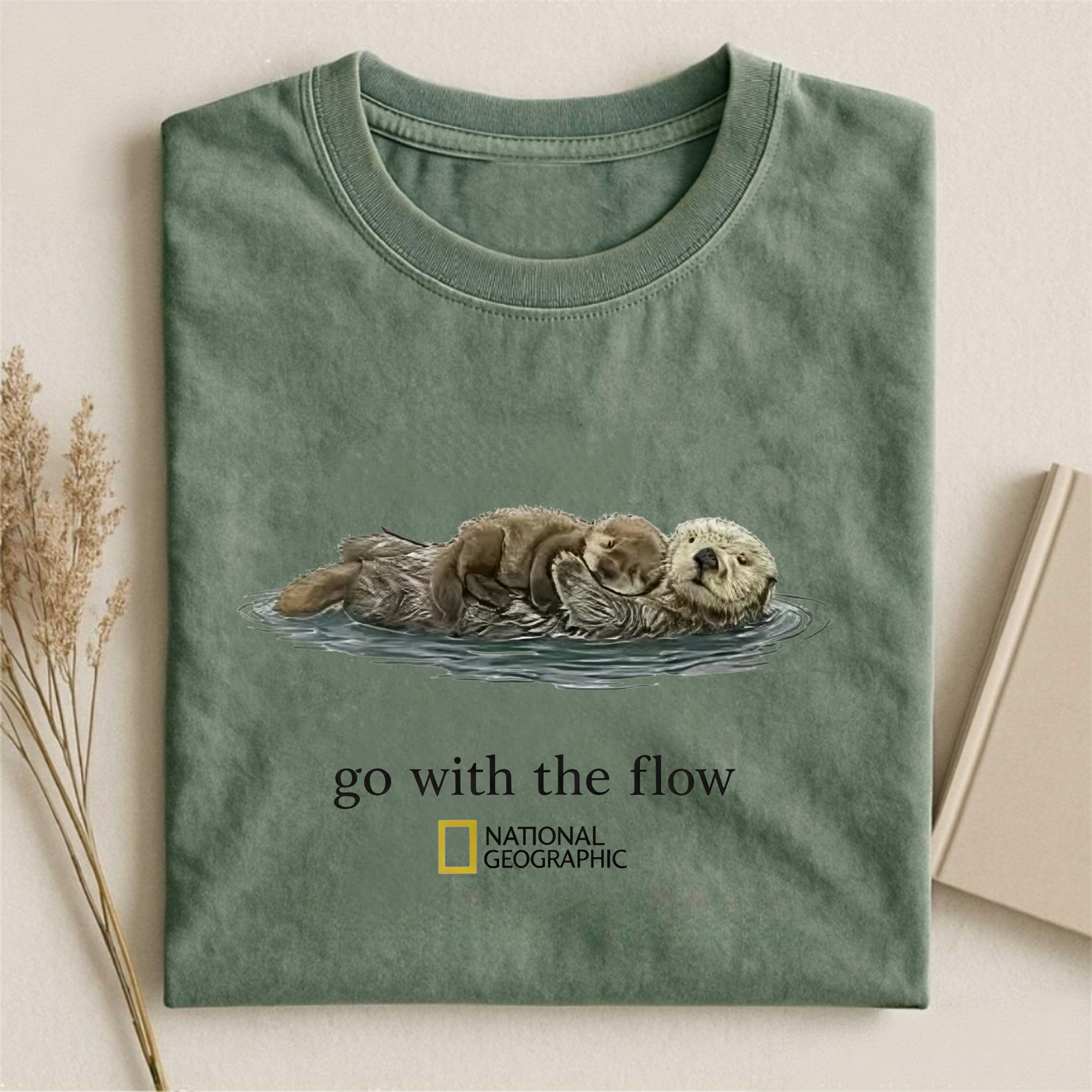 Magmoo Go With The Flow Otter Nature T-shirt