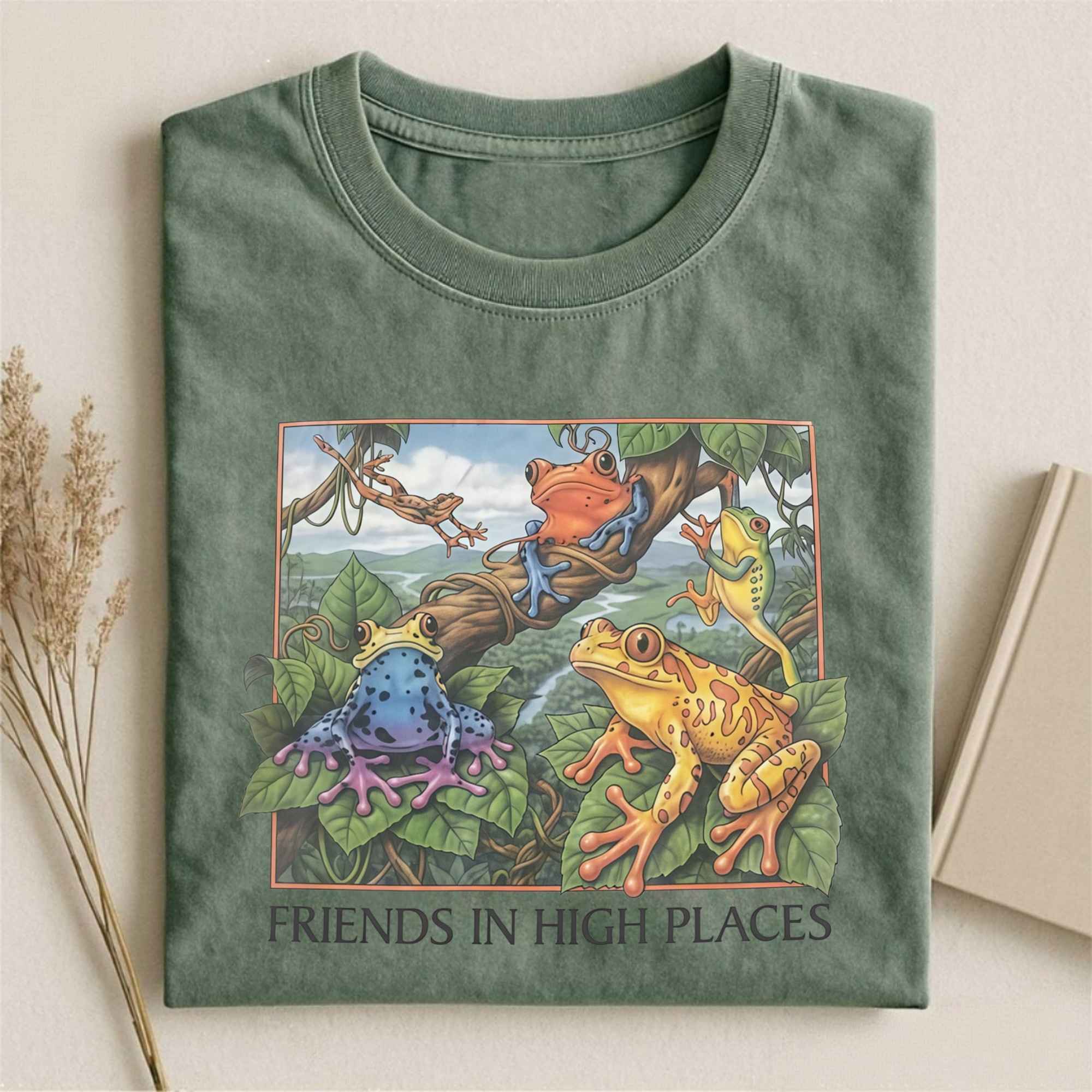 Magmoo Friends In High Places Frog 90s T-shirt