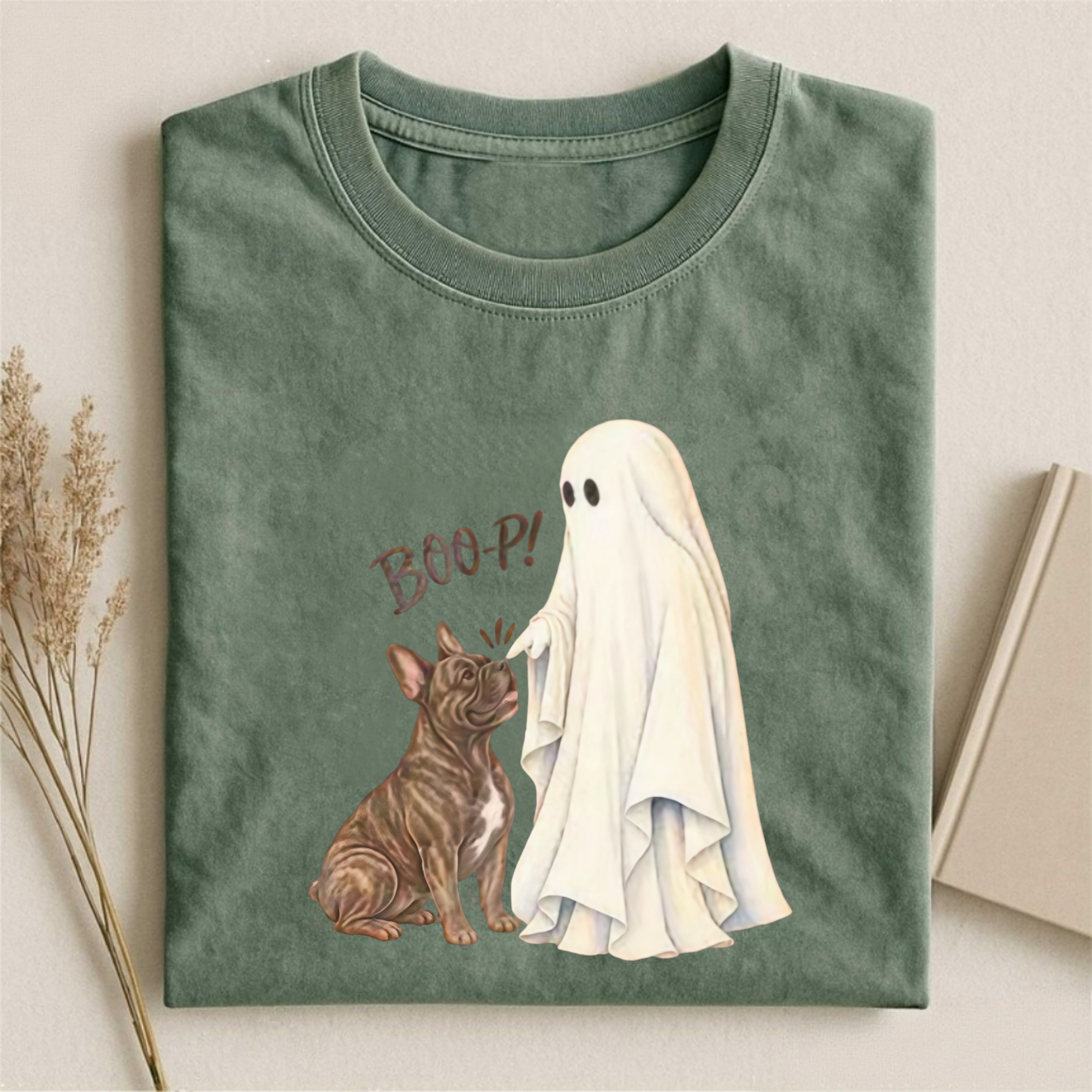 Magmoo Frenchie Brindle Boop T-shirt