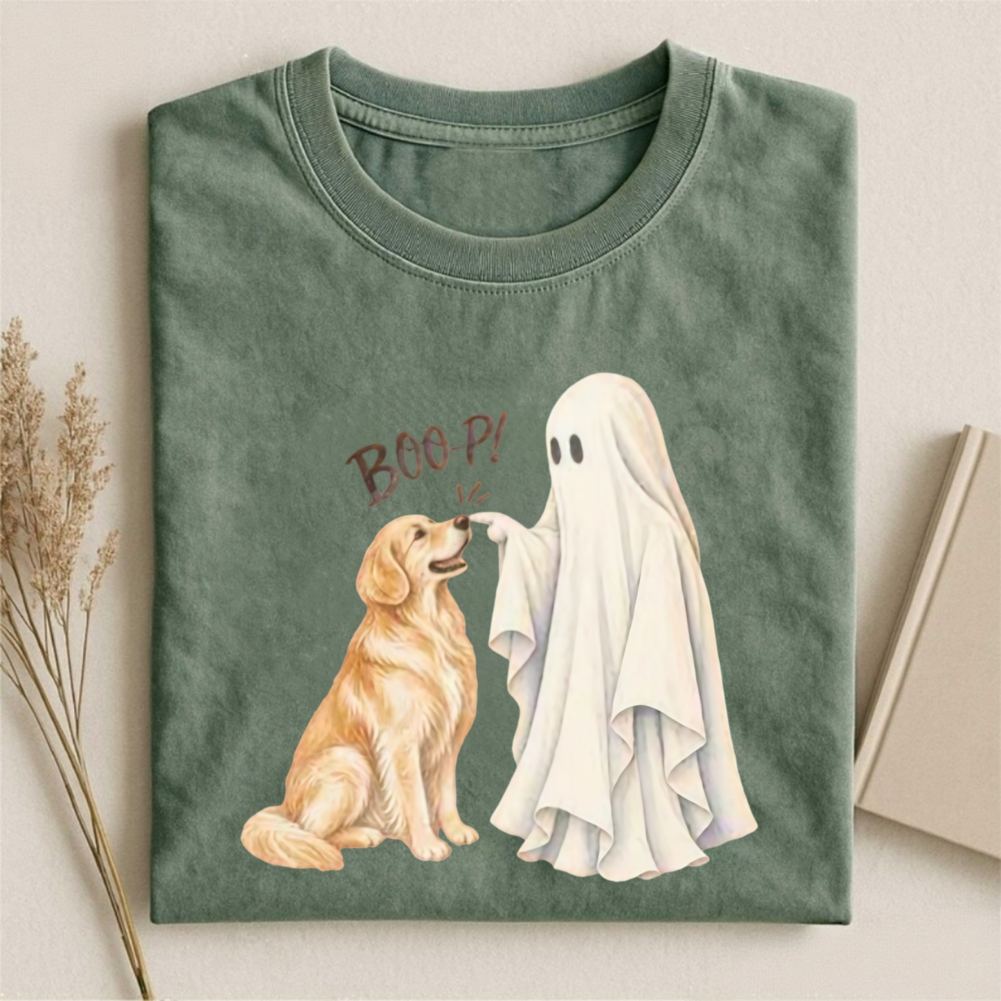 Magmoo Golden Retriever Boop T-shirt