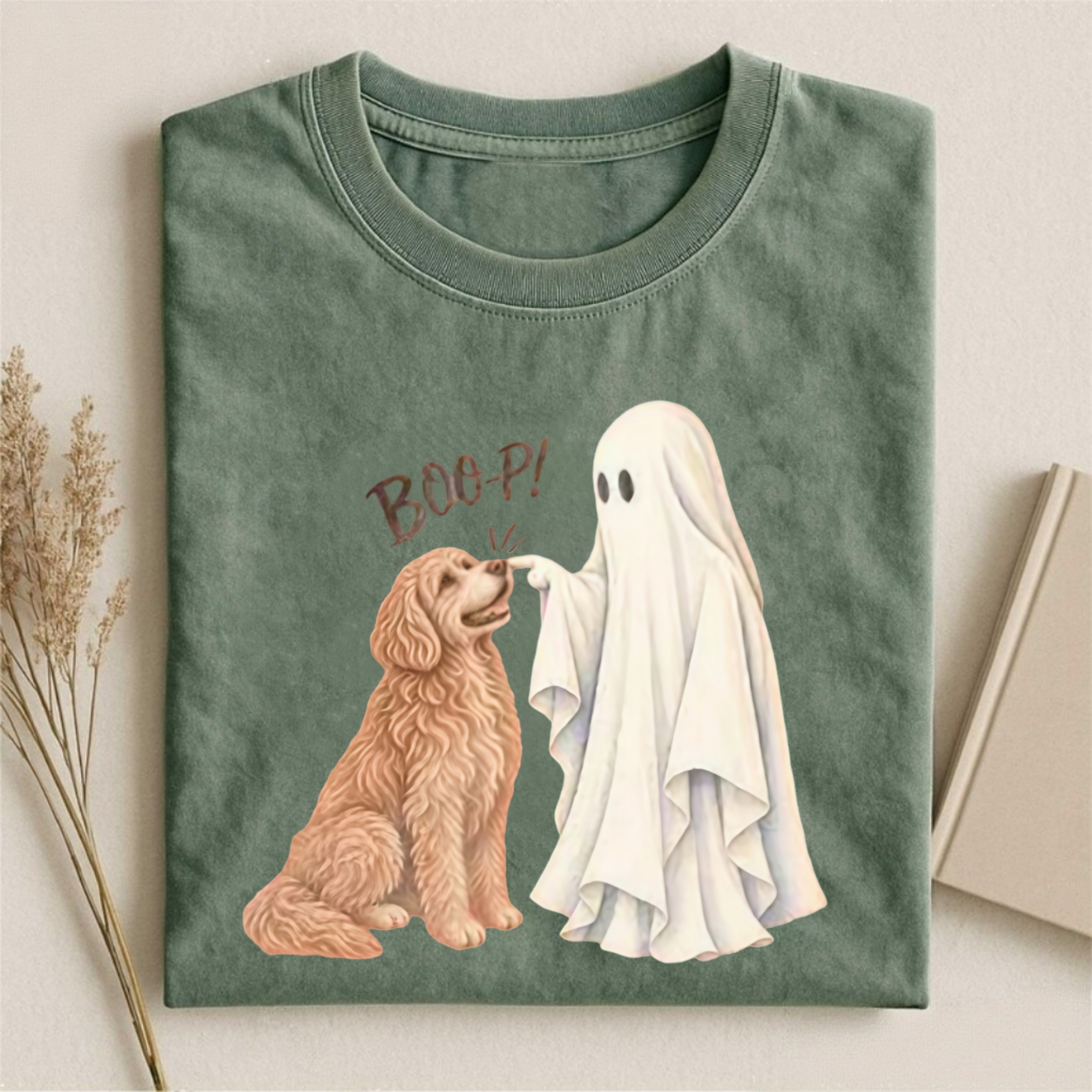 Magmoo LT Brn Goldendoodle Boop T-shirt